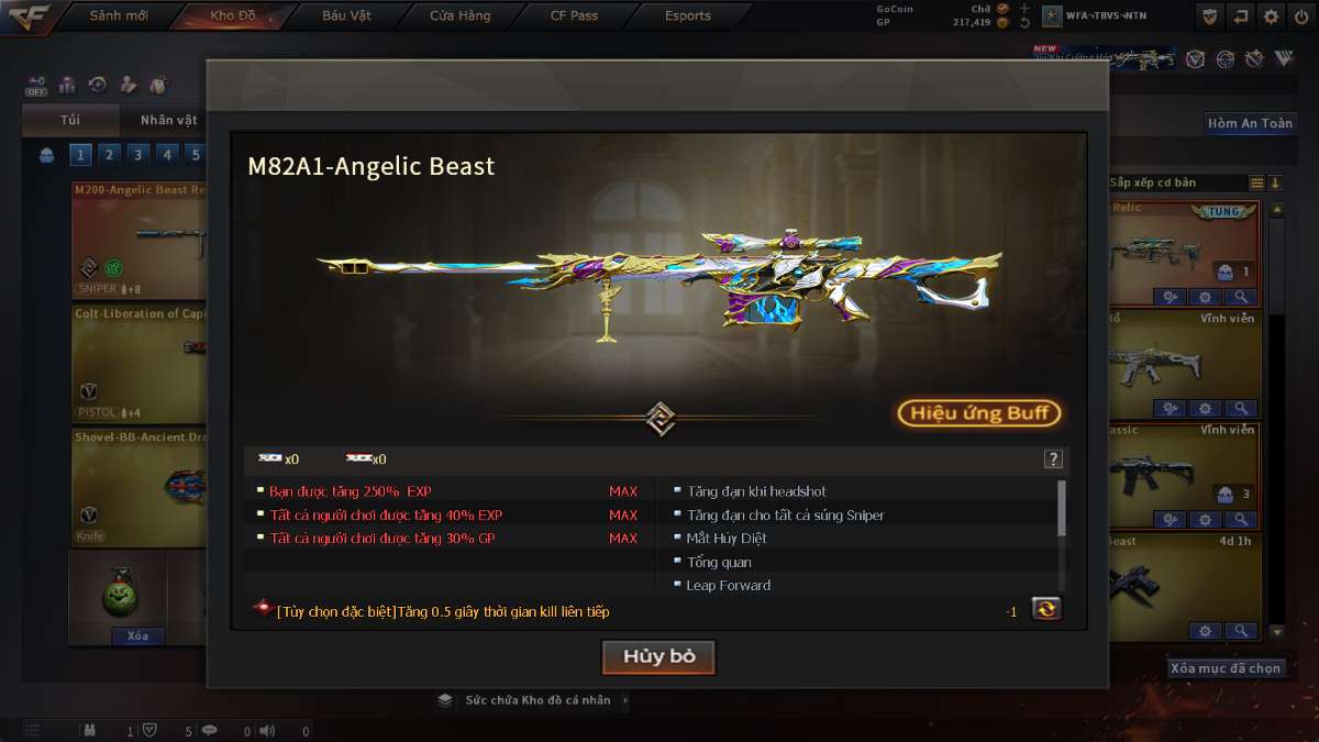 shop acc cf uy tin gia re